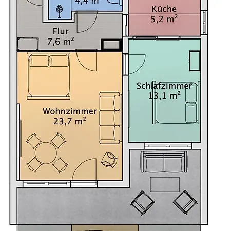 Ferien Bei Henri - Terasse - Wlan - Parkplatz פרידריכסהאפן